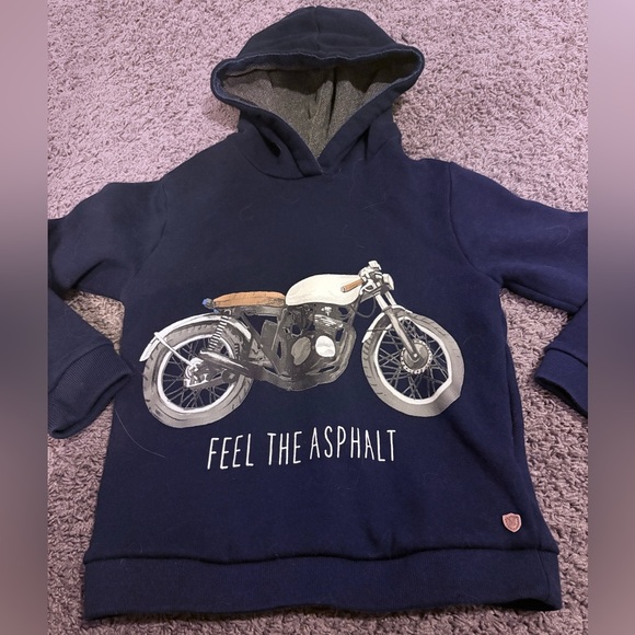 Boys Motorcycle Hoodie 6T - Picture 2 of 3